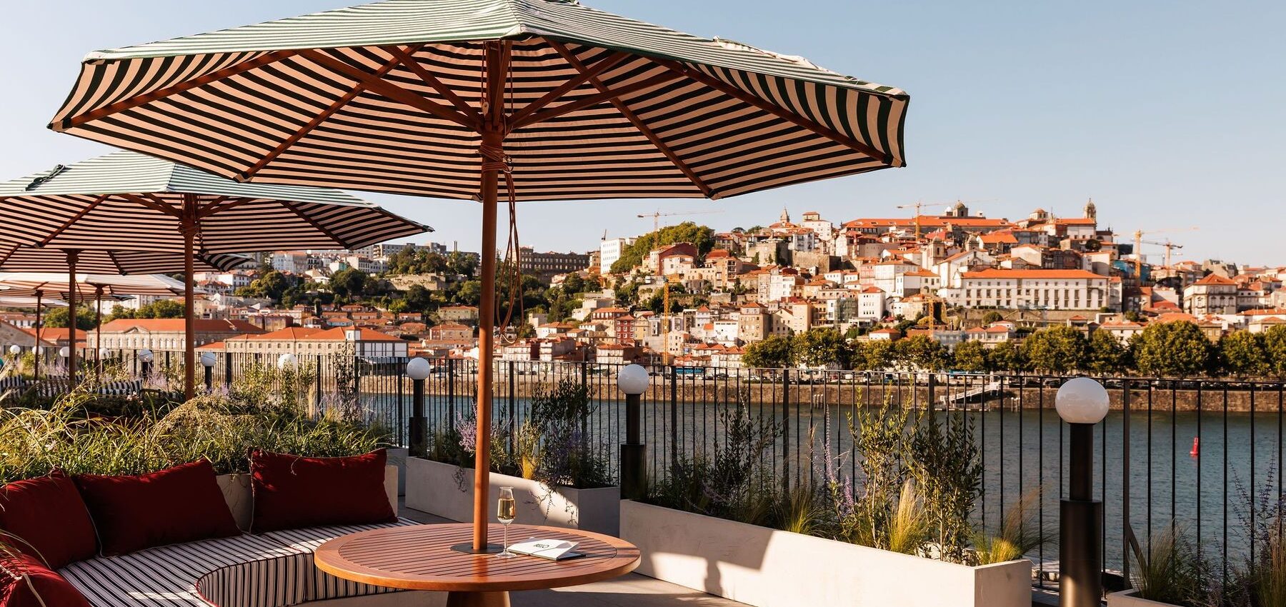 Barbecue at Porto rooftop with river views