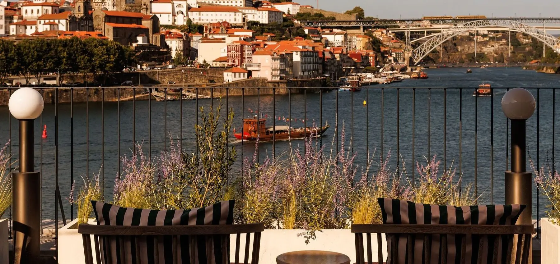 Barbecue at Porto rooftop with river views
